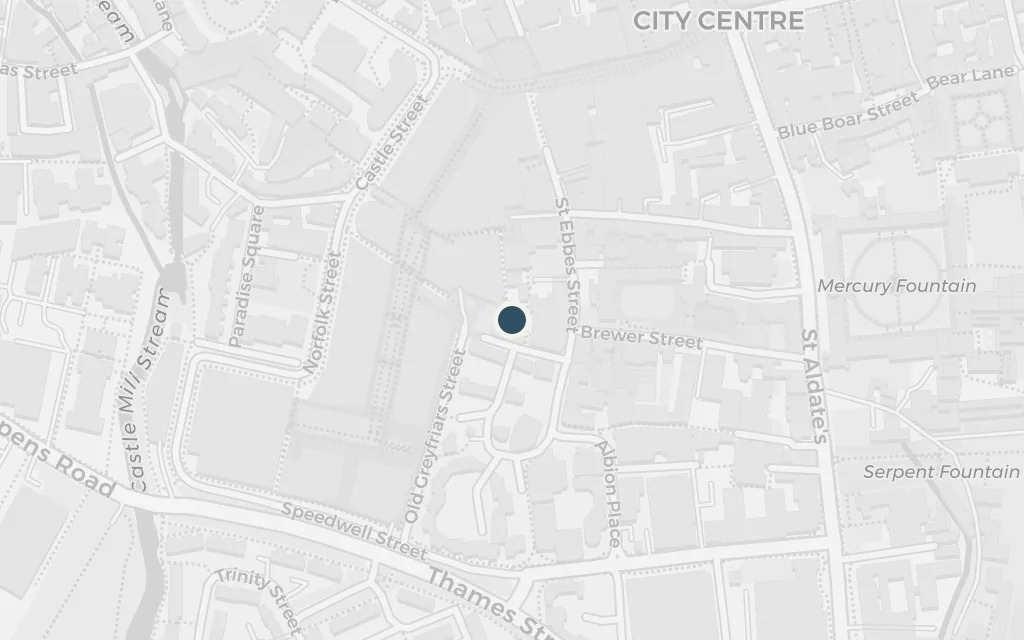 Map of Christminster again today
