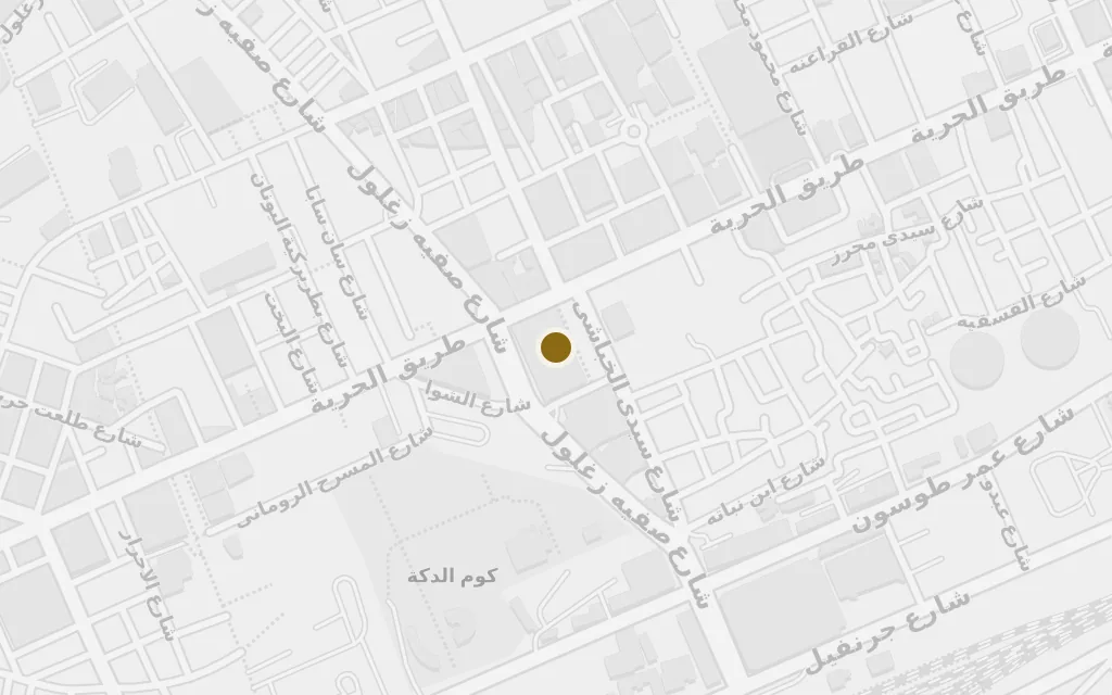 Map of The cosmopolitan quarter today