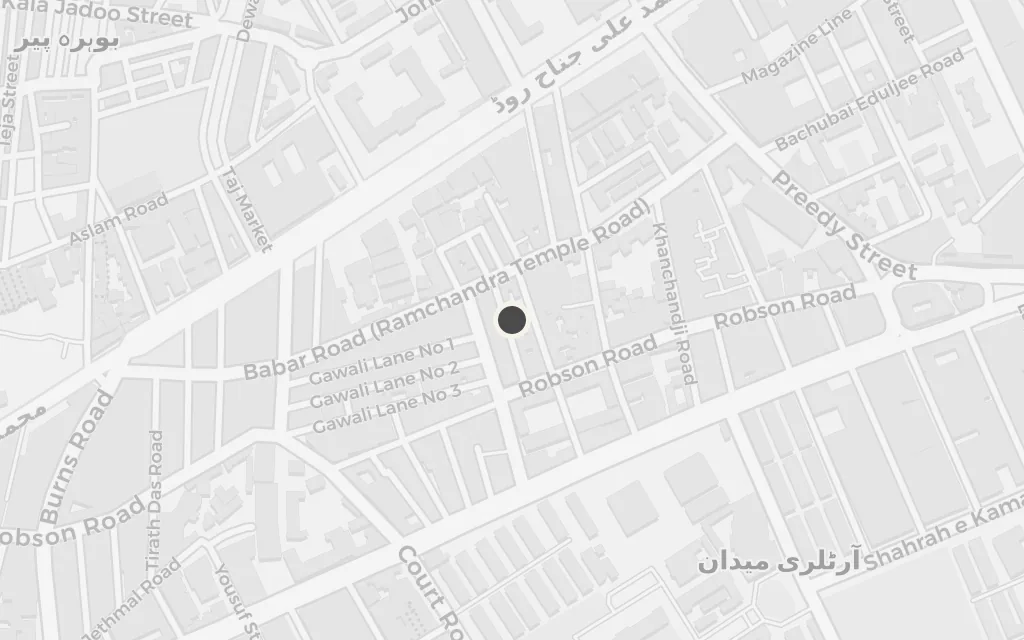 Map of Saddar (the old city) today