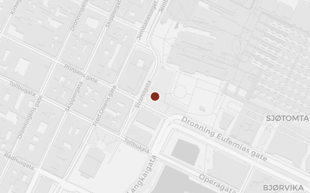 Map of The convent at Oslo today