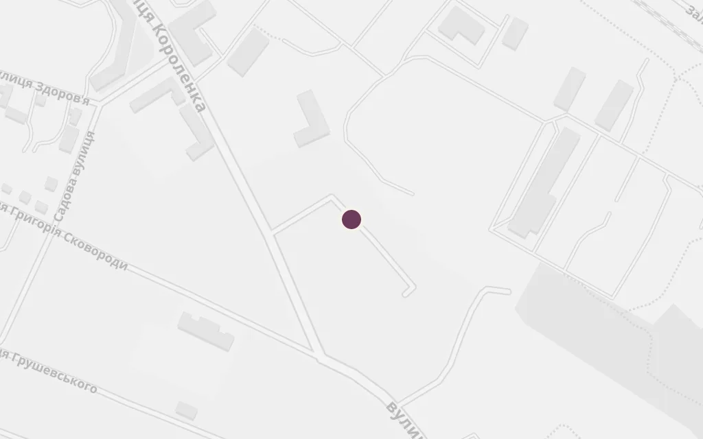 Map of The Berdichev ghetto today