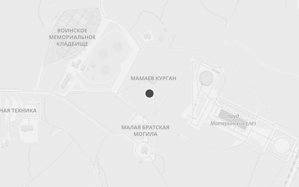Map of Mamayev Kurgan today