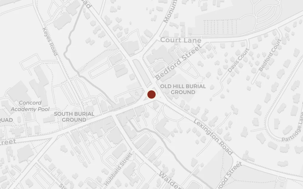 Map of The town of Concord today
