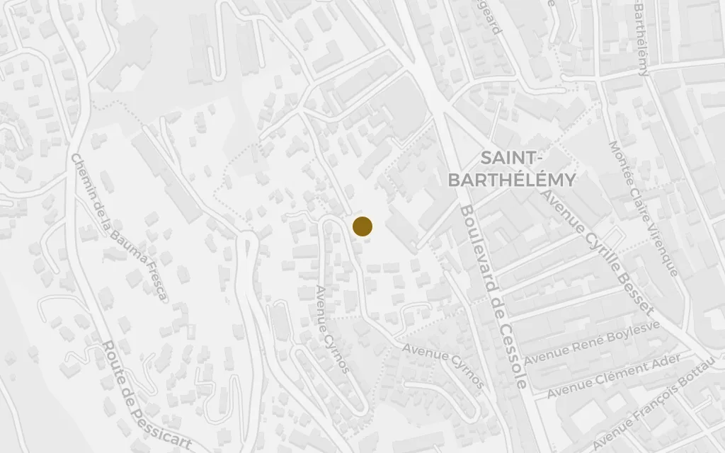 Map of Valrosa, above Nice (Amy abroad) today