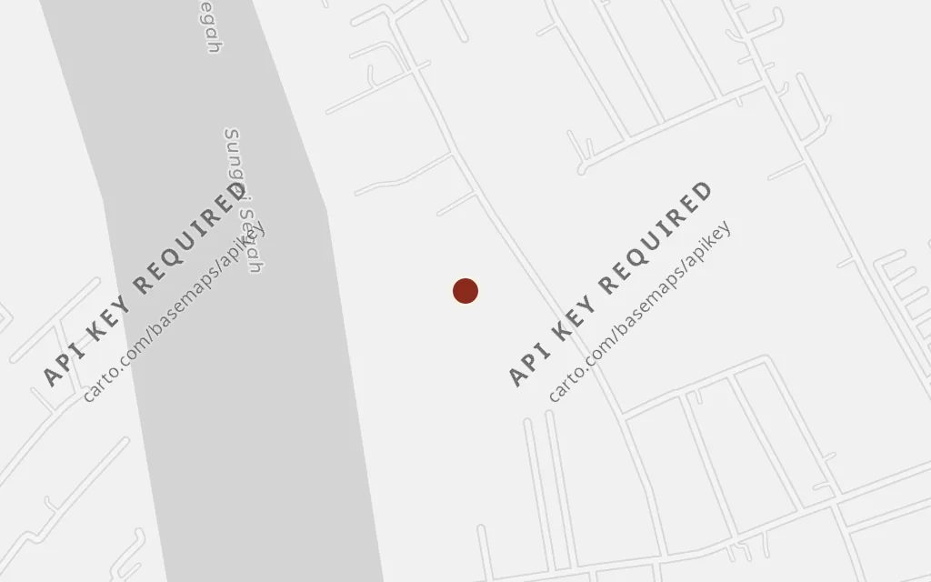 Map of Patusan, the river settlement (Tanjung Redeb, Berau) today