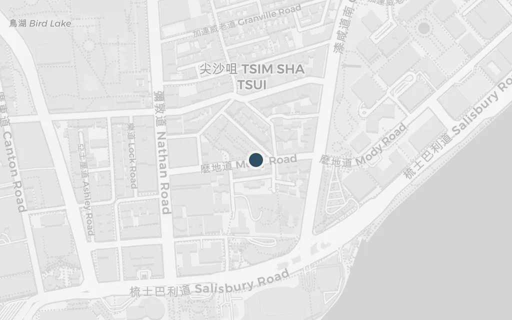 Map of Tsim Sha Tsui, Kowloon today