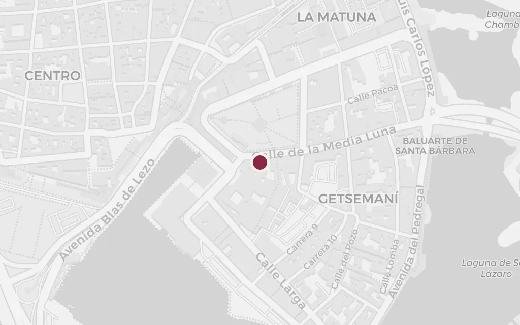 Map of Muelle de los Pegasos, the bay wharf today