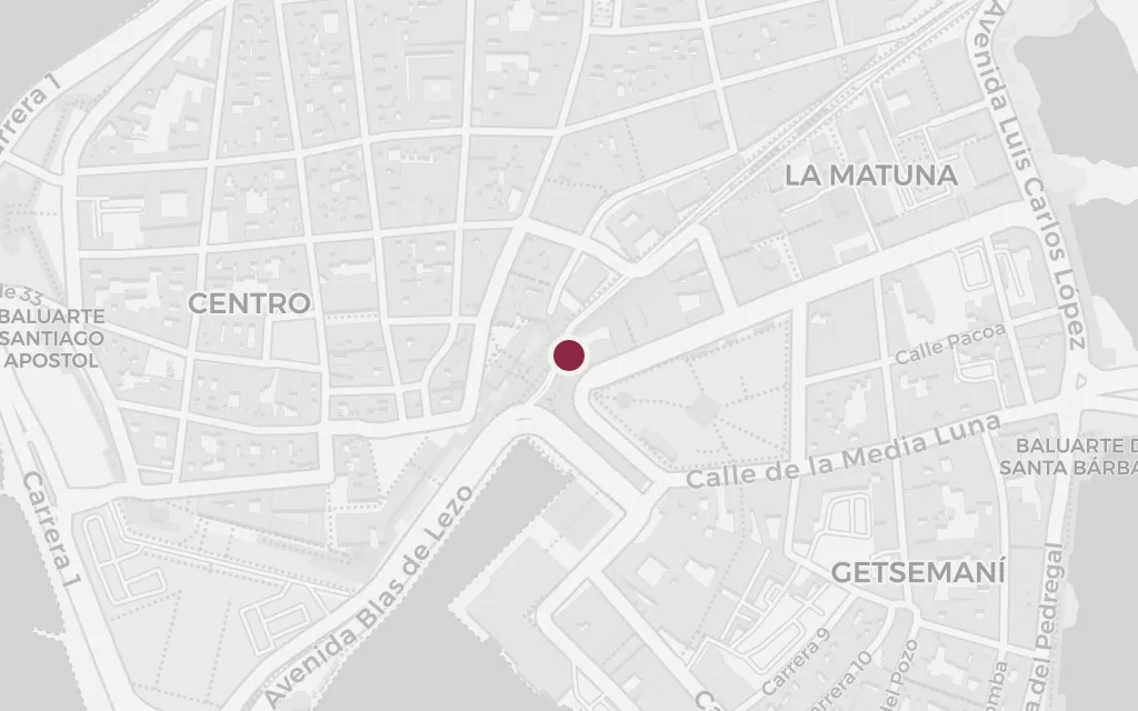 Map of Portal de los Escribanos, Plaza de los Coches today