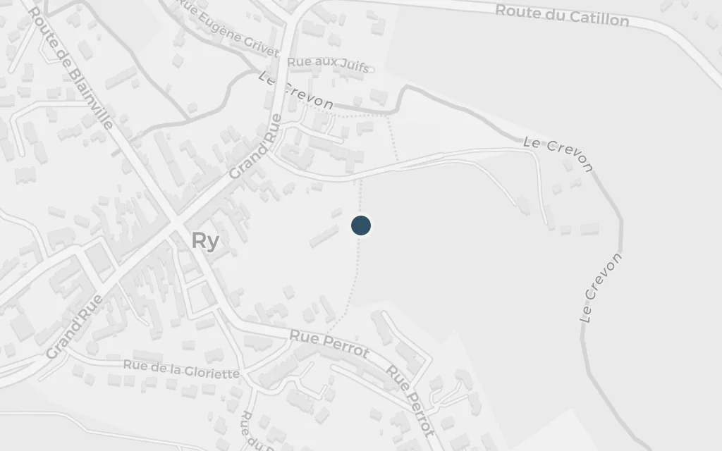 Map of The agricultural show, Yonville (Ry) today