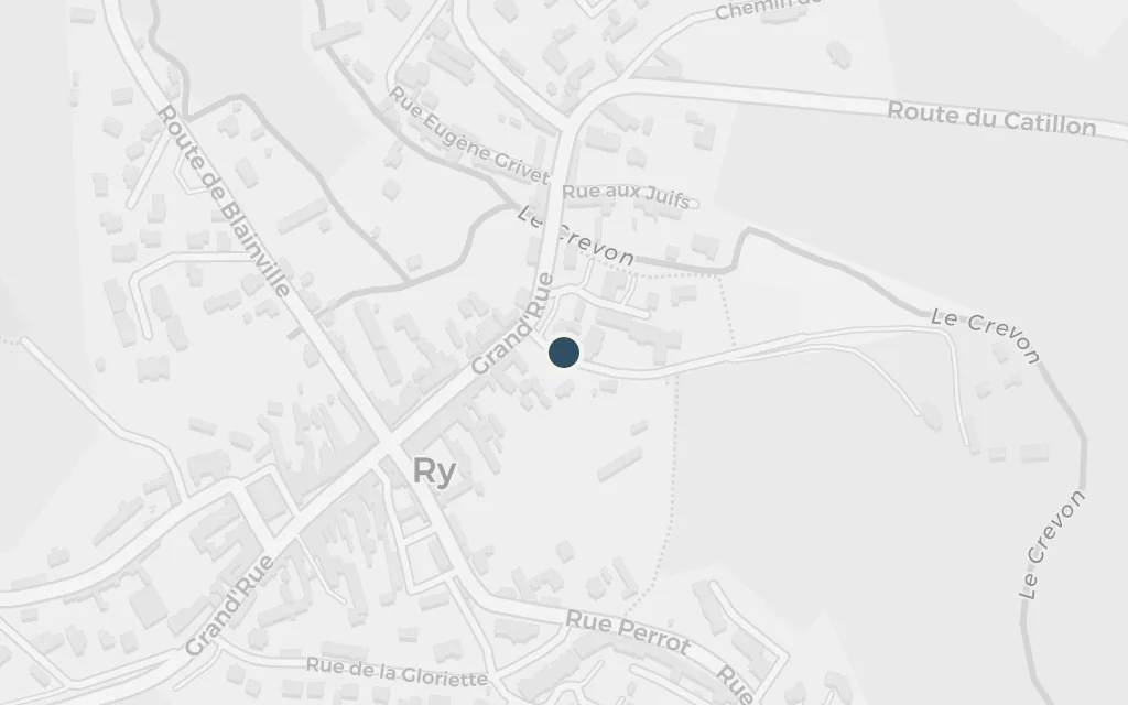 Map of Yonville-l'Abbaye (Ry) today