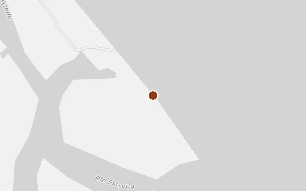 Map of The mouth of the Estrella river today