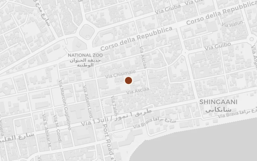 Map of Mogadishu, the Somali capital today