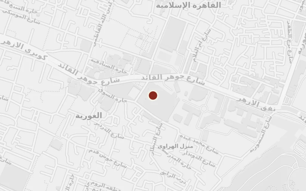 Map of Al-Azhar and the road to the city today