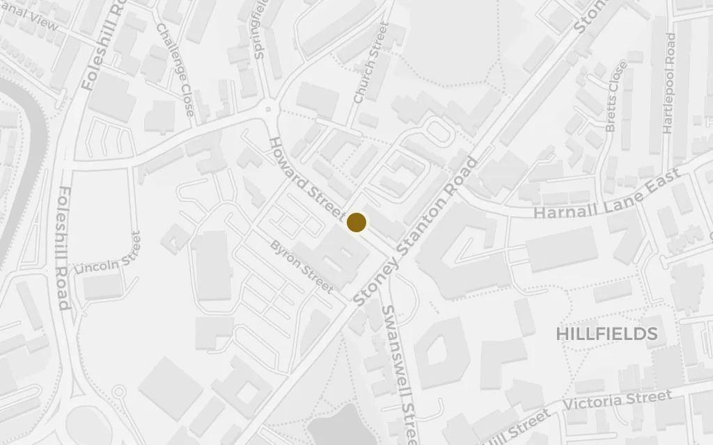Map of The new hospital today