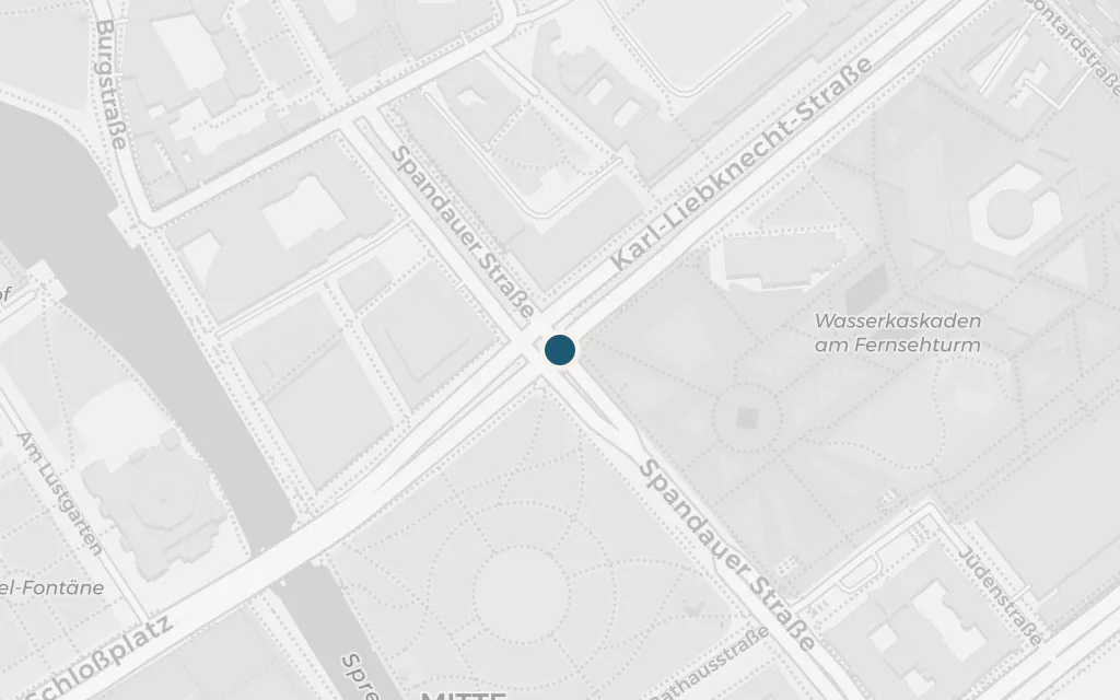 Map of Berlin, the narrator's present today