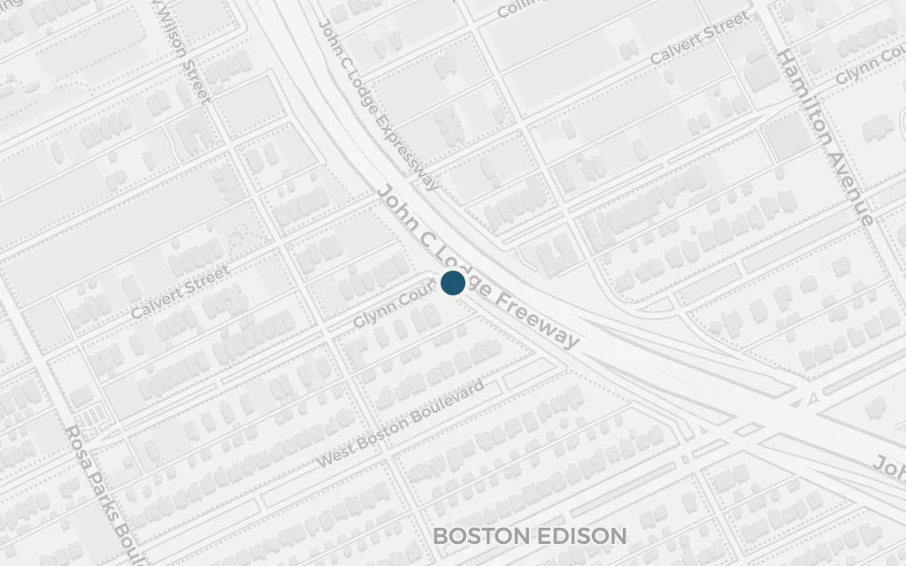 Map of Twelfth Street and the 1967 uprising today