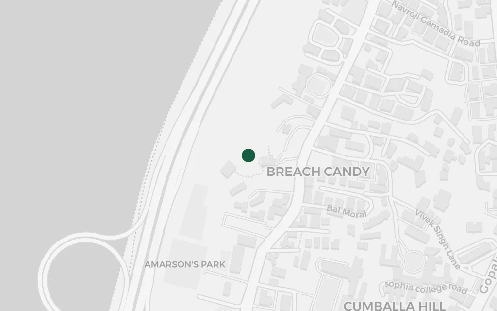 Map of Breach Candy Swimming Bath today
