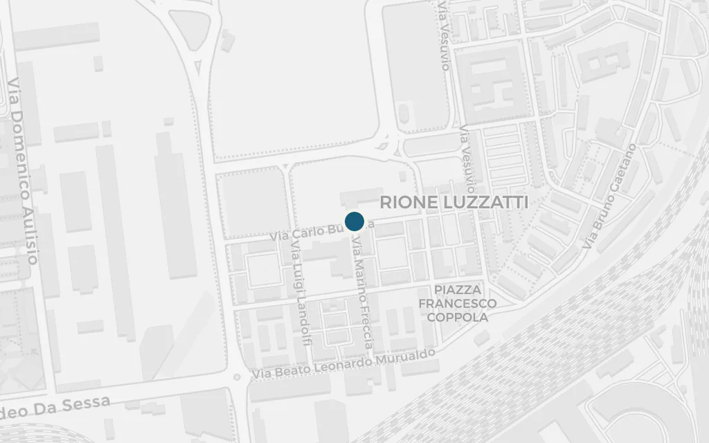 Map of The parish church, Sacra Famiglia today