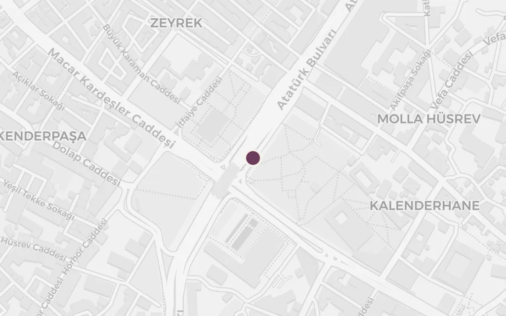 Map of Enishte's house today