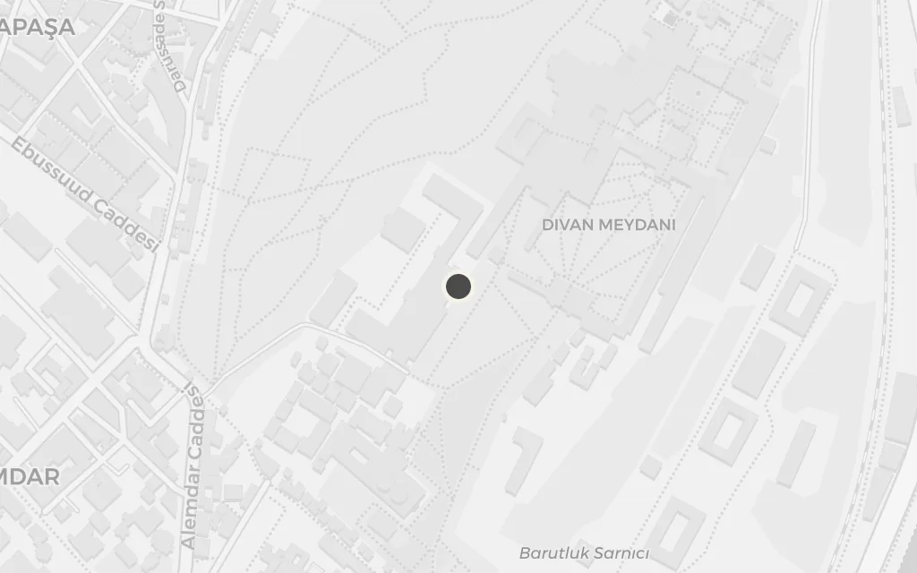 Map of Topkapı Palace (the workshop) today