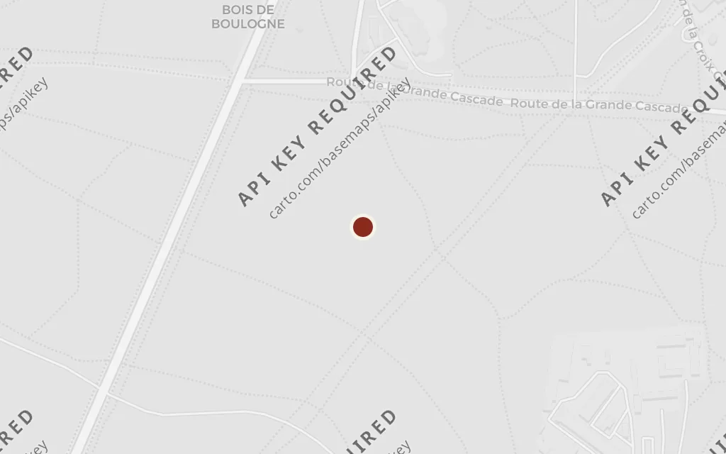 Map of The Bois de Boulogne today