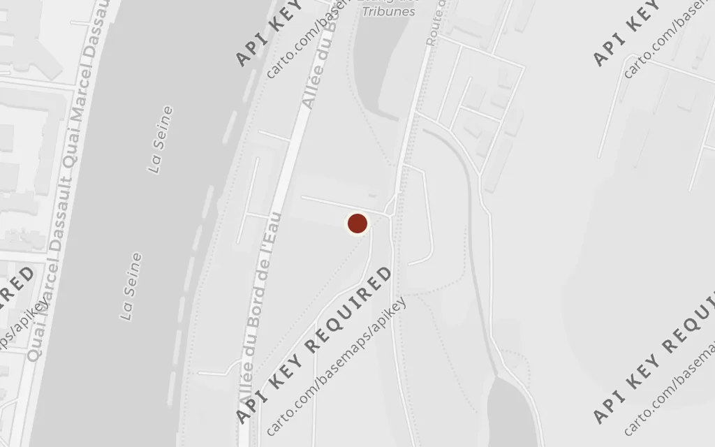 Map of Longchamp, the Grand Prix de Paris today