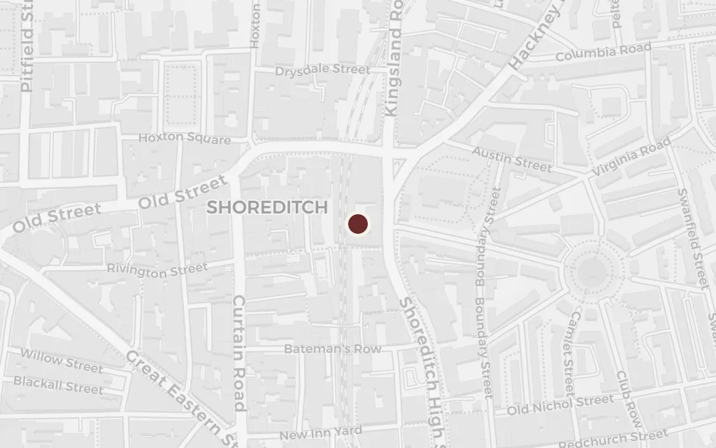 Map of Mr Charrington's Junk Shop, a Prole Quarter today