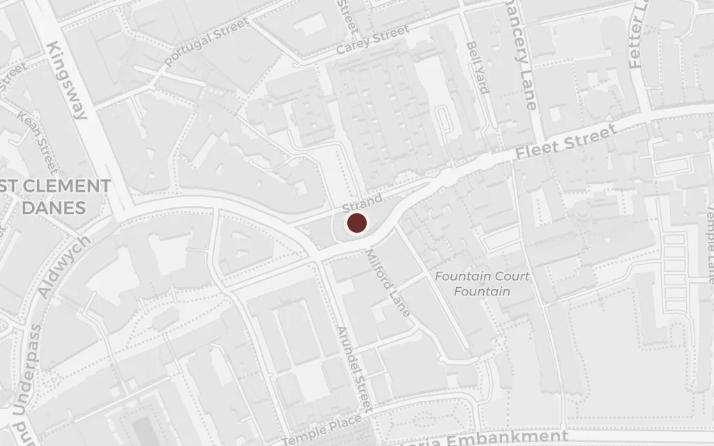 Map of St Clement Danes today