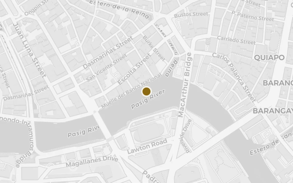 Map of The Pasig and the Escolta today