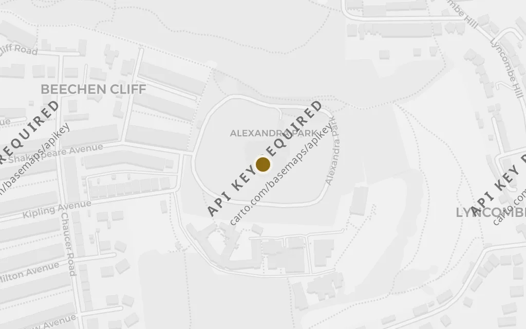 Map of Beechen Cliff today