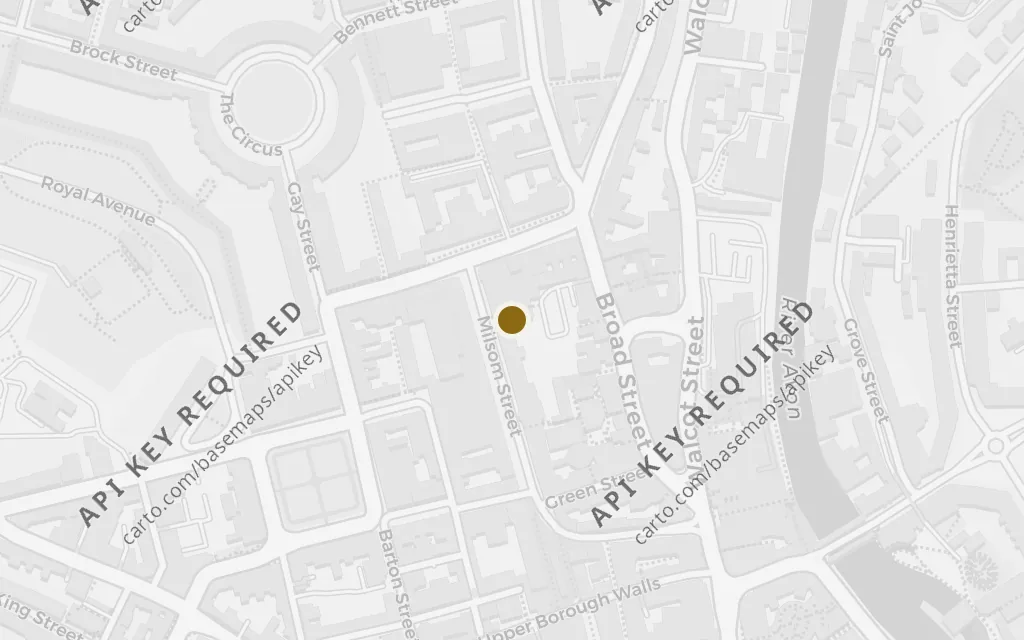 Map of Milsom Street today