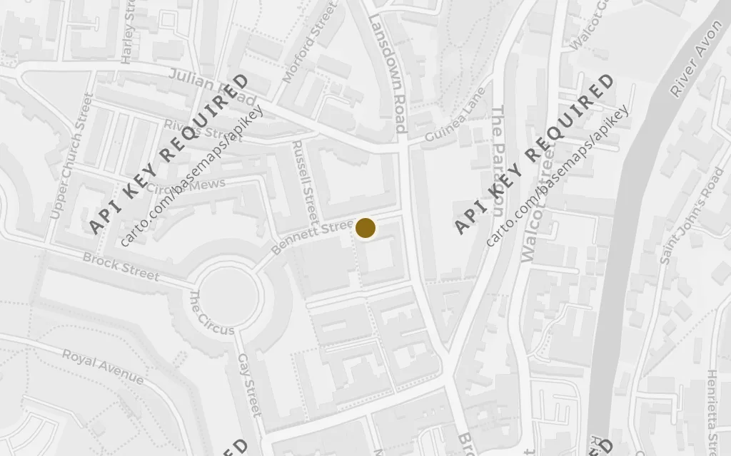Map of The Upper Assembly Rooms today