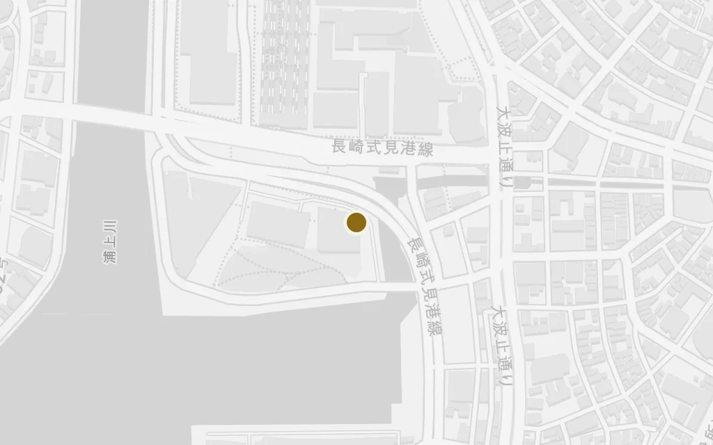 Map of Nagasaki (the mother's fate) today