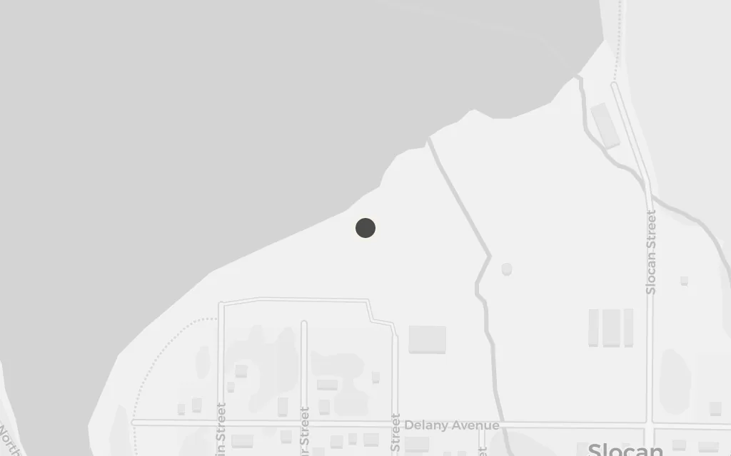 Map of Slocan (the internment) today