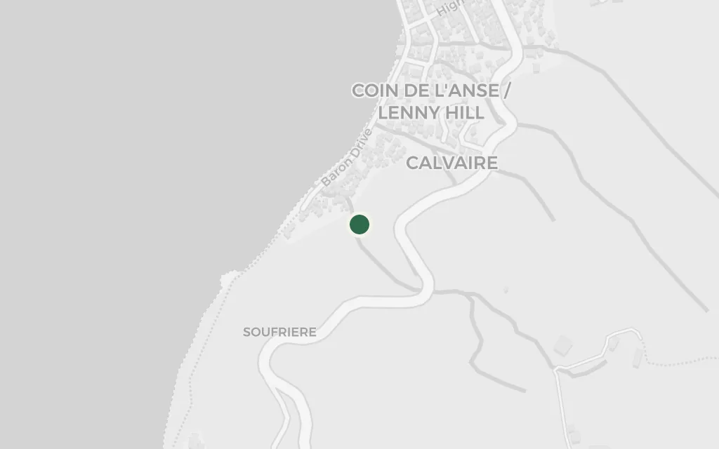 Map of The Pitons today