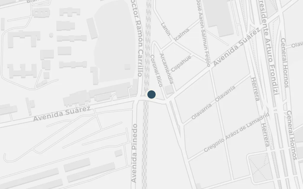 Map of The Olmos mansion, Barracas today