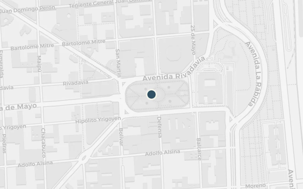 Map of Plaza de Mayo today