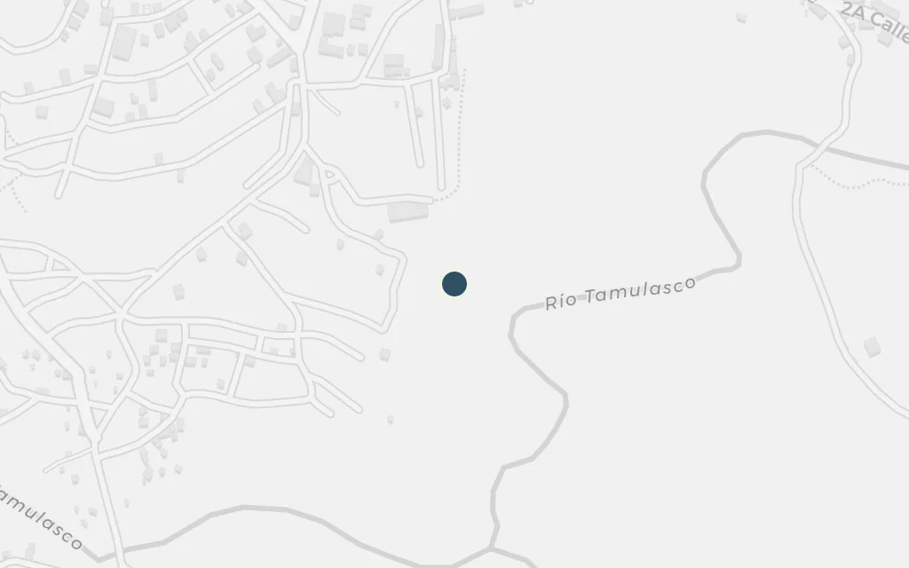 Map of Chalatenango, the departmental town today
