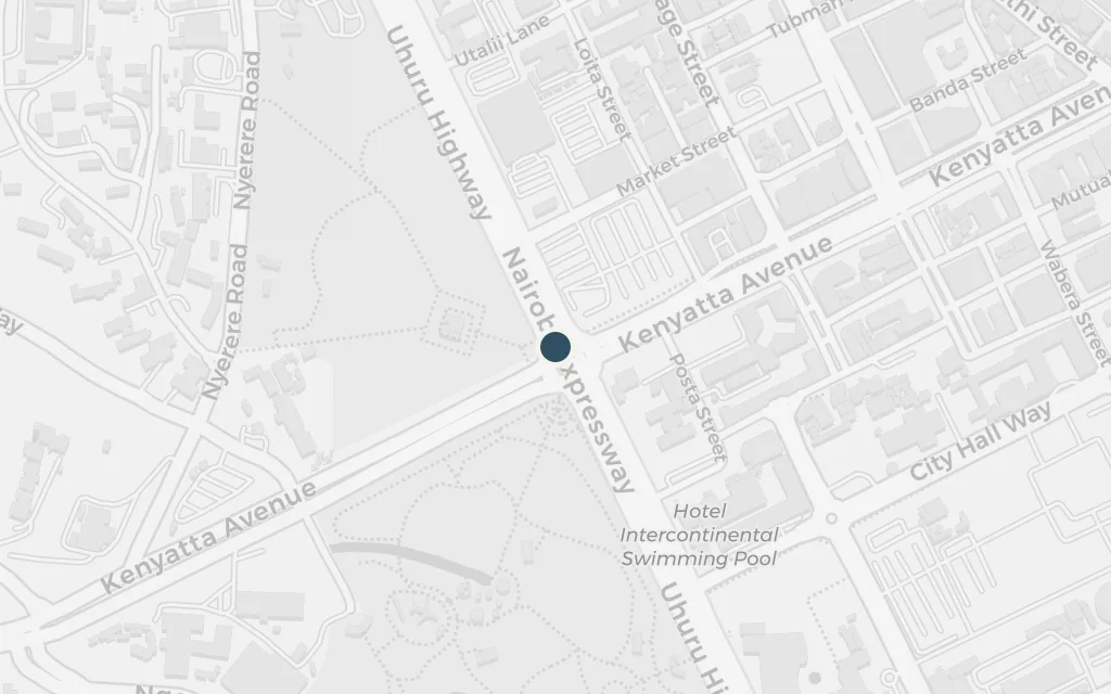 Map of Nairobi today