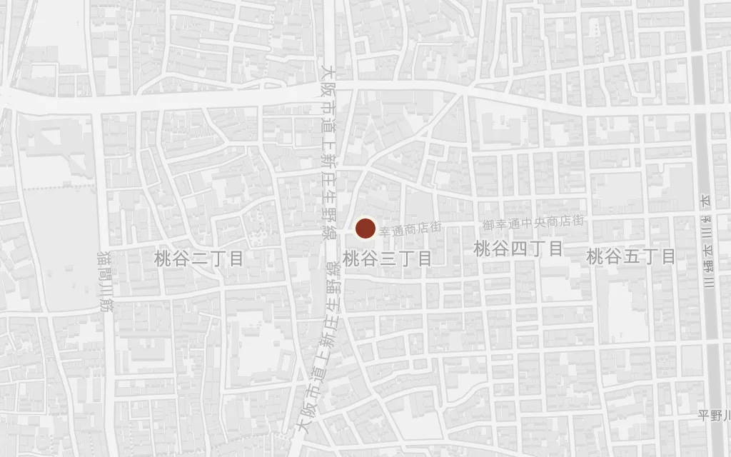 Map of The Korean quarter, Ikaino today