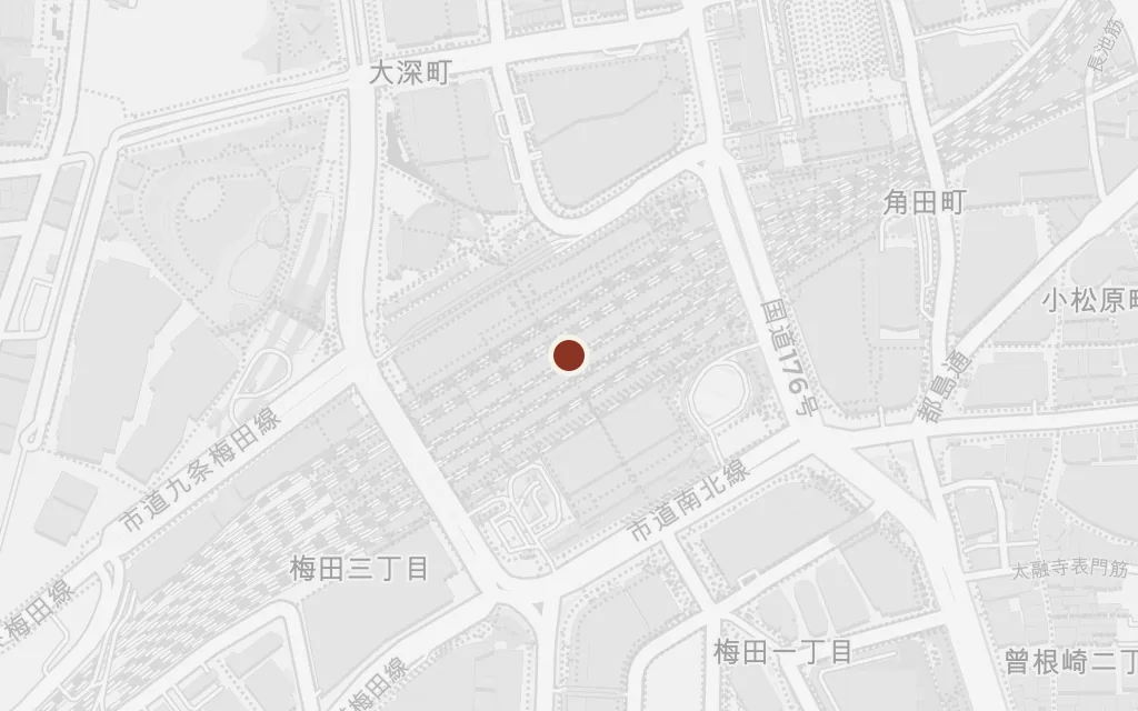 Map of Arrival at Osaka today