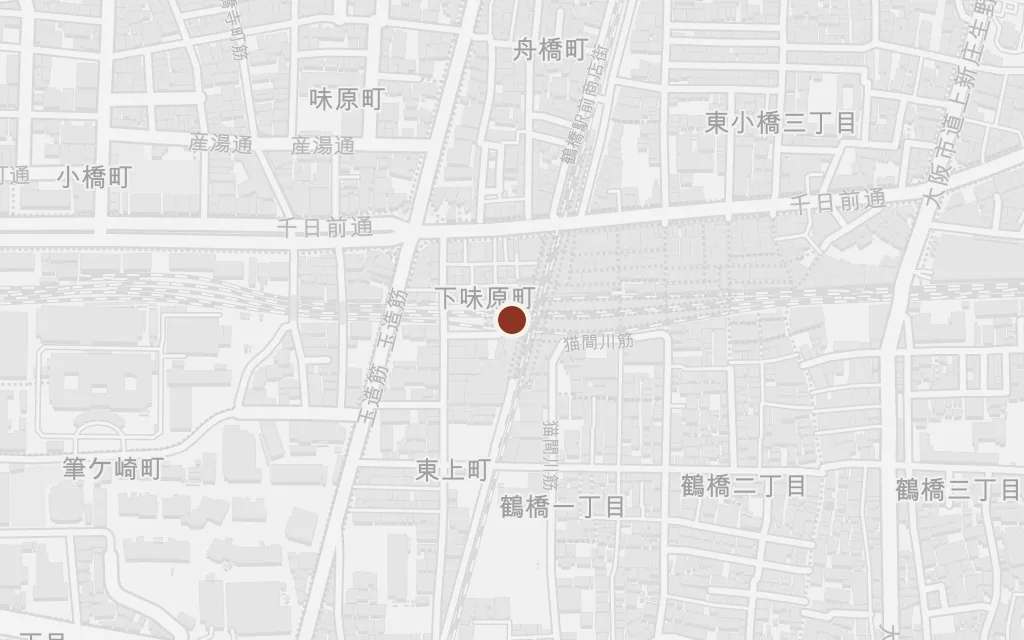 Map of Tsuruhashi market today