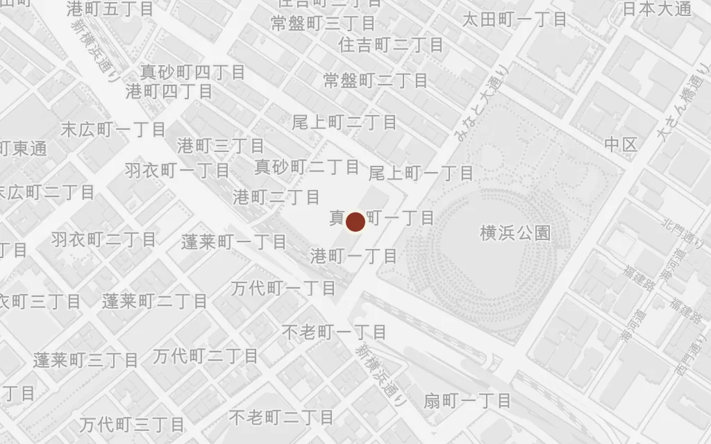 Map of Mozasu's pachinko, Yokohama today