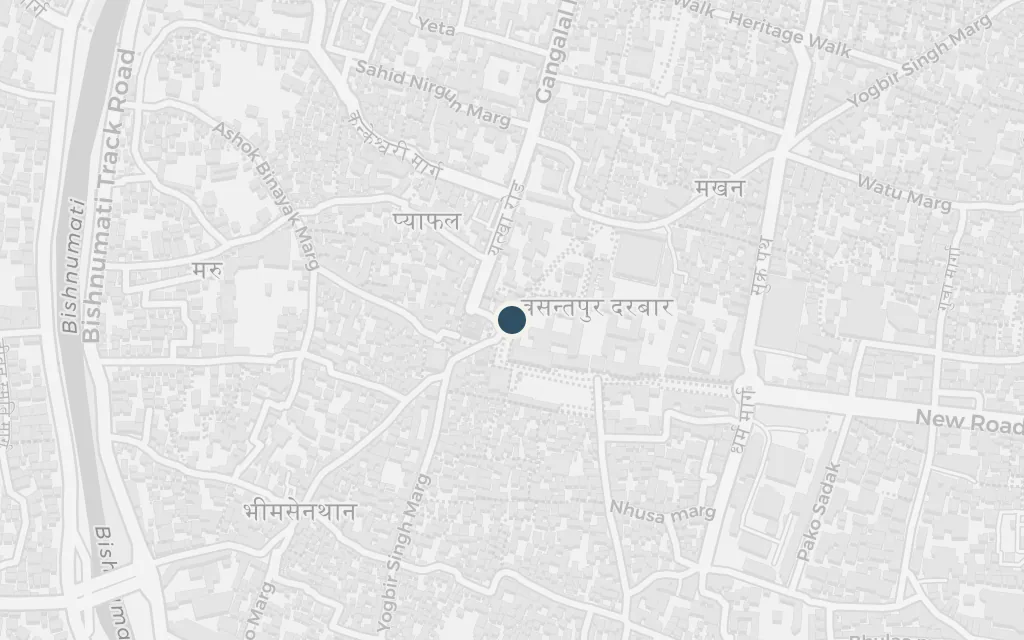 Map of Kathmandu Durbar Square today