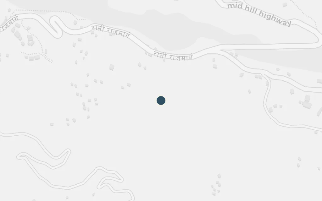 Map of The hill village in the war zone today