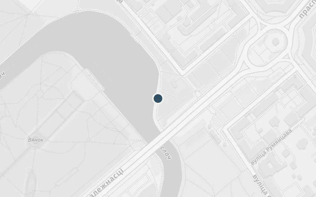 Map of The Svislach today