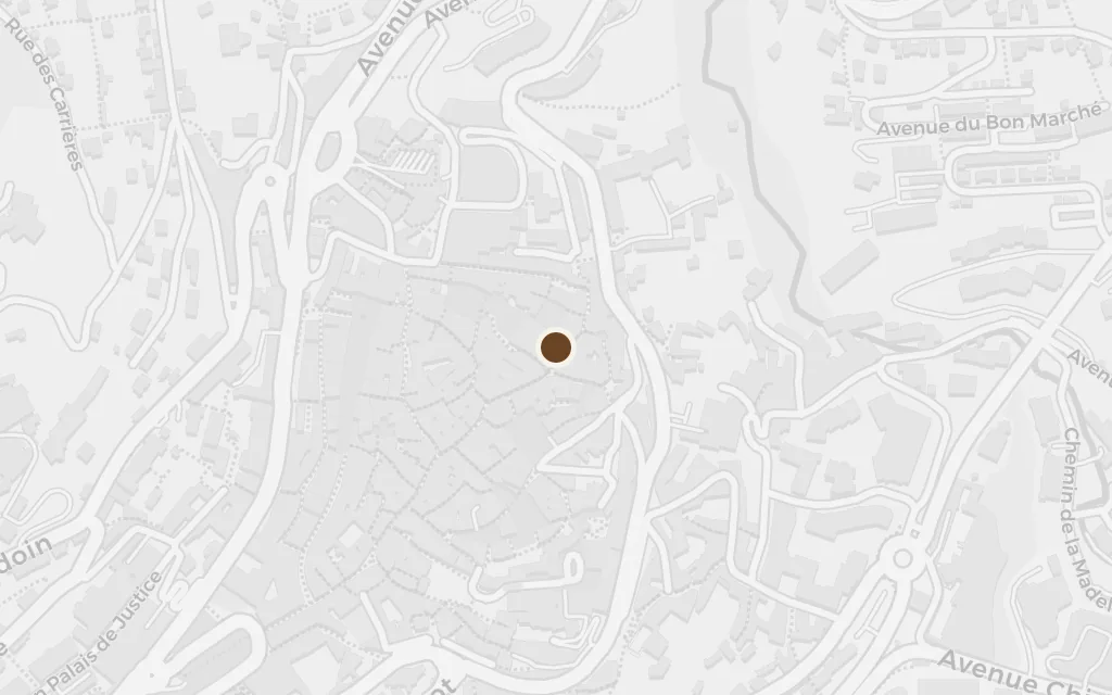 Map of Grasse, the perfume town today