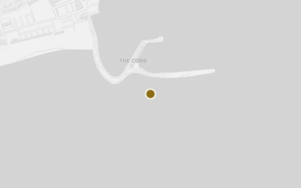Map of The Cobb at Lyme Regis today