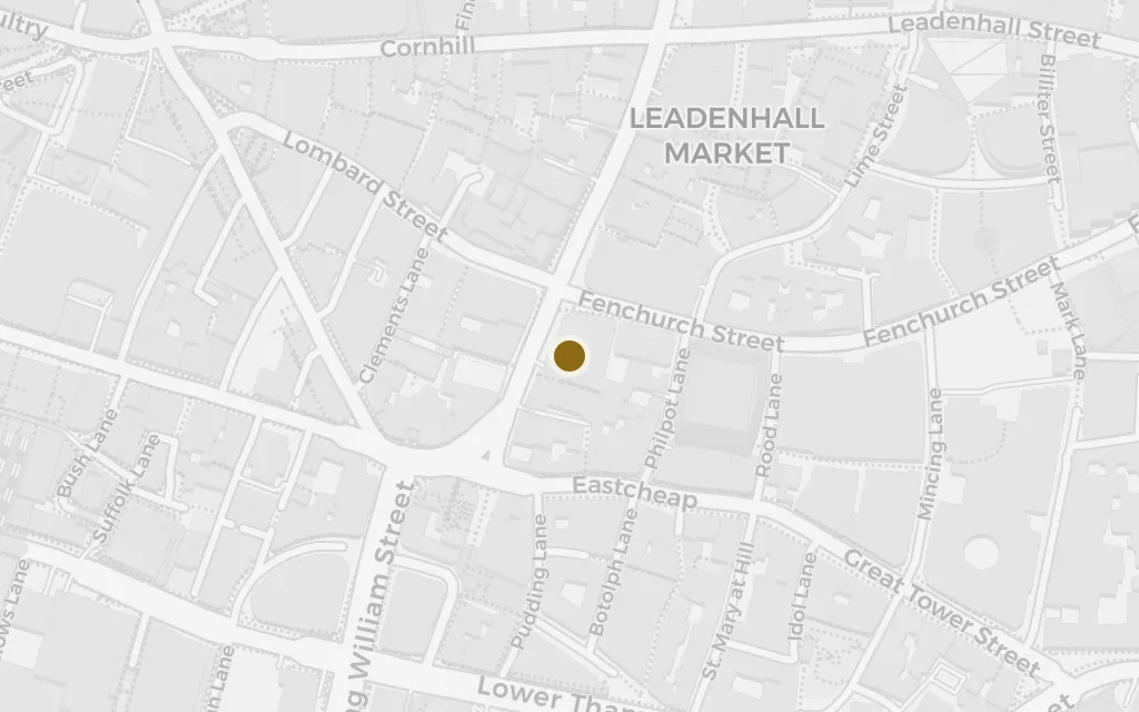Map of Gracechurch Street, London today