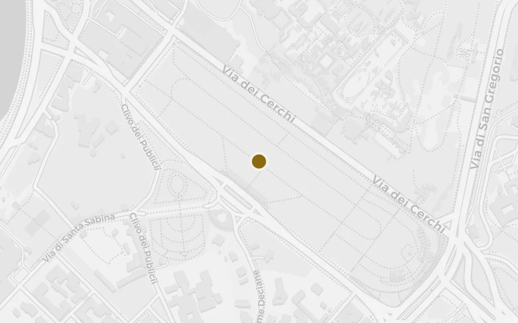 Map of The Circus Maximus quarter: the fire begins today